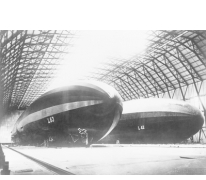 Zeppelinloods voor twee zeppelins, 1915