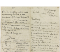 Brief van Patrick uit Cuffley, 1915