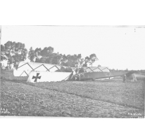 Crash van de Gotha van de Duitse vliegeniers Noack en Witke, 1917