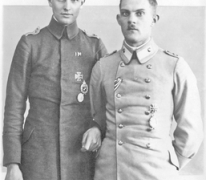 Adjudant Adolf Genth en zijn piloot Radke, 1917