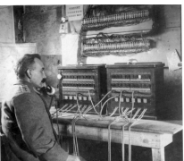 Telefooncentrale tijdens de Eerste Wereldoorlog, 1914