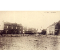 Het stationsplein van Gontrode, eind 19de eeuw