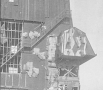 De hal van Gontrode bedekt met teerpapier, 1915