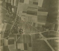 Zicht op de site van het voormalig vliegveld van Gontrode, 1917.