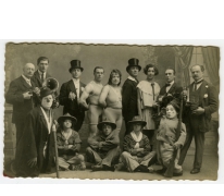 Artiesten en muzikanten Circus Tondeurs, Sint-Lievens-Houtem, 1925