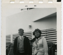 Geëmigreerd, Alice Bloem en Cyriel De Bruycker op de boot richting Amerika, Sint-Lievens-Houtem