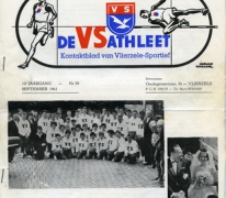 Sportkrantje &#039;De VS Athleet&#039; nr. 58 van &#039;Vlierzele Sportief&#039;, Sint-Lievens-Houtem, 1961