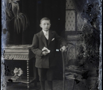 Staand portret, jongen, Pl.Communie, Melle, 1910-1920