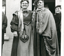 Bacchus en Bacchante tijdens de Bachhusstoet, Sint-Lievens-Houtem, 1965
