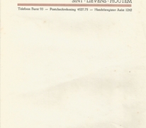 Briefpapier stokerij Ponnet, Sint-Lievens-Houtem, 1930-1974