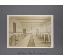 Slaapzaal van de daklozen, Caritasinstituut, Melle, 1910-1915