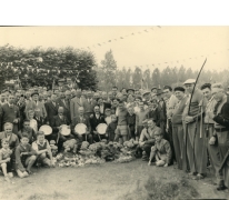 Groepsfoto schuttersmaatschappij, Lochristi, 1952