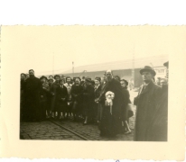 Vertrek pater Alfons Mabilde naar Belgisch-Congo, Antwerpen, 1954