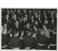 Viering Gemeentekrediet van België met het koningspaar, 24 november 1960