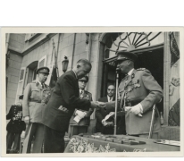 Uitreiking medailles aan Veteranen van Koning Leopold III, Zwijnaarde, 1960