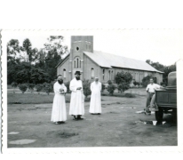 Pater Alfons Mabilde, Kimpagu Belgisch-Congo, ca. 1950-1960.