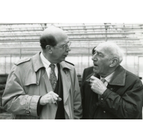 Burgemeester Jean De Schryver en gouverneur Herman Balthazar, 3 februari 1990