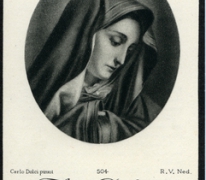 Bidprentje zuster Marie Agatha