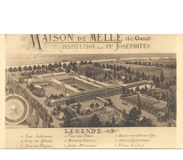 Maison de Melle lez-Gand / La maison à vol d'oiseau.