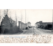MELLE. - ROUTE DE MEIRELBEKE A HEUSDEN.