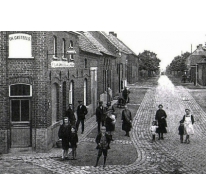 Hoek Wetterse steenweg met Hauwerzele, Sint-Lievens-Houtem,1922
