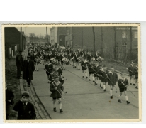 Jeugdfanfare tijdens de Bacchusfeesten, Sint- Lievens- Houtem, 1960-1970