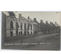 Uitgebrand huis van Mr. E. Lammens, Melle, Kwatrecht, 1914