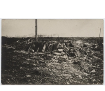 Puin na een bombardement, Melle, 1914-1915