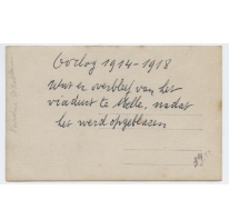 Resten van het opgeblazen viaduct, Melle, 1914-1918