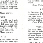 Kaartje 'Jaarlijkse Bedevaart', Moortsele, 1956