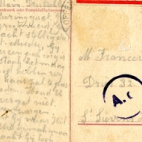 Postkaart vanuit Essen van Gerard de Cock aan Georges De Landsheer te Sint-Lievens-Houtem, 1944