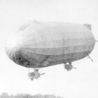 Zeppelin LZ9 kort na het opstijgen, 1915