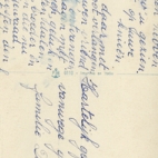 Wenskaart familie De Paepe voor communie Jeannine Steurbaut