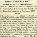 Bidprentje Octaaf Meerschaut, 1914